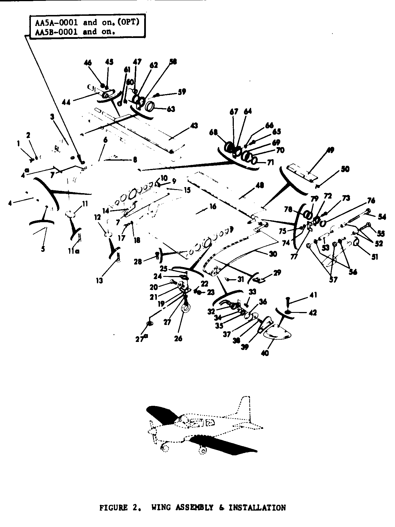 Figure 2 AA5A OPT AA5B 0001 and on Wing Assembly